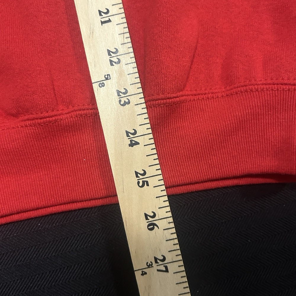 Vintage Fruit Of The Loom Crew Neck Sweatshirt Men's Medium Santa Fe Red USA - Picture 4 of 7
